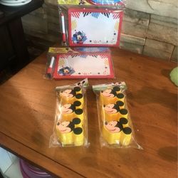 Mickey Mouse Dry Erase Boards And Treat Containers New