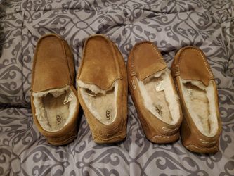 Ugg slippers only worn 2 times. Size 7 and 9 both for 70$ or 40 each.