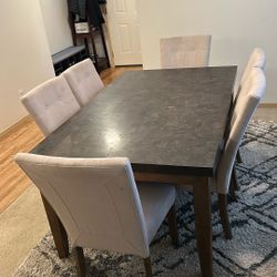 Stone Dinner Table For 6