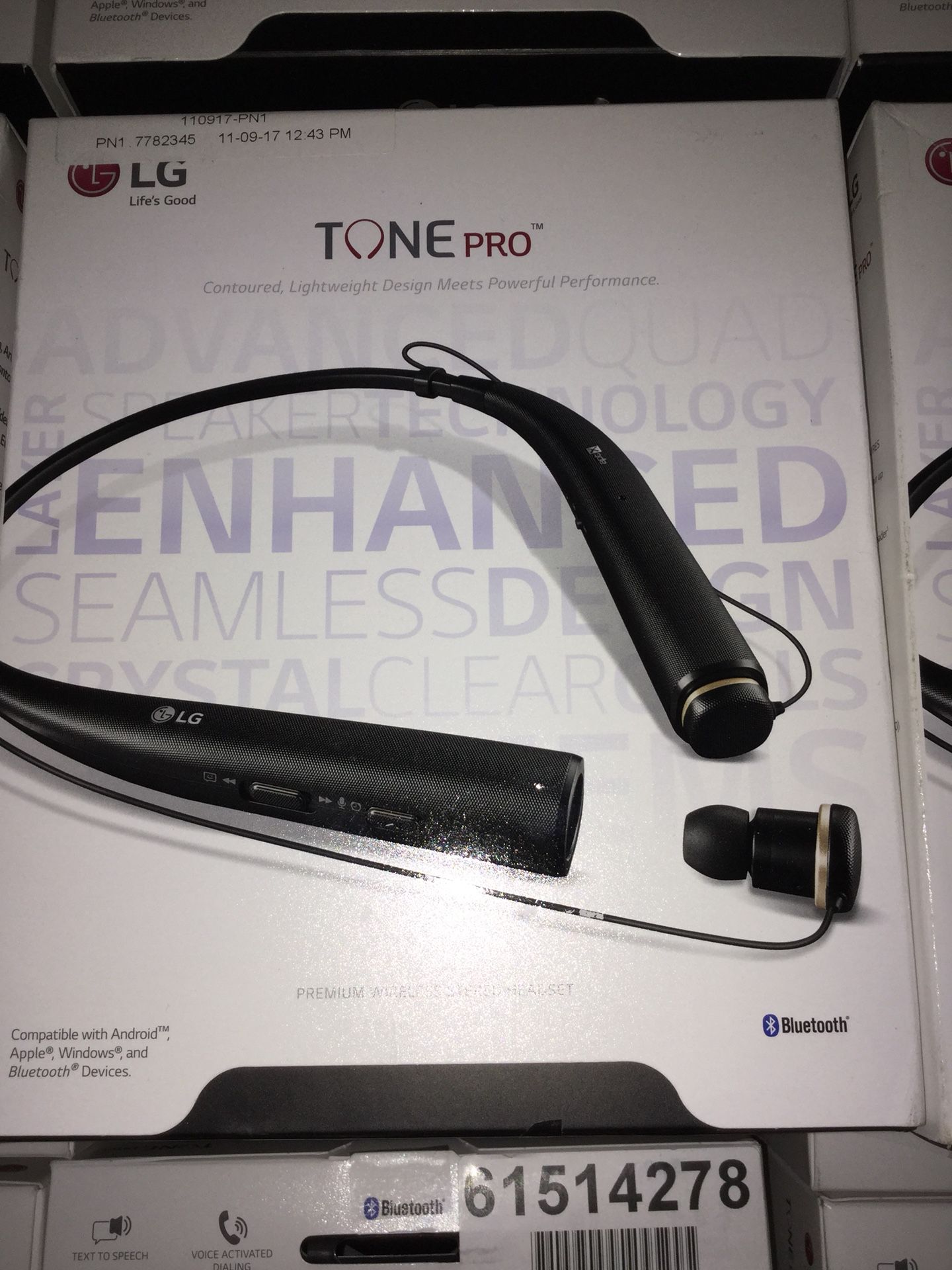 LG - TONE Pro HBS-780 Wireless In-Ear Behind-the-Neck Headphones - Blue/Black/ red/ white