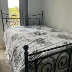 Queen Iron Bed Frame - Best Offer- Pick Up Only 