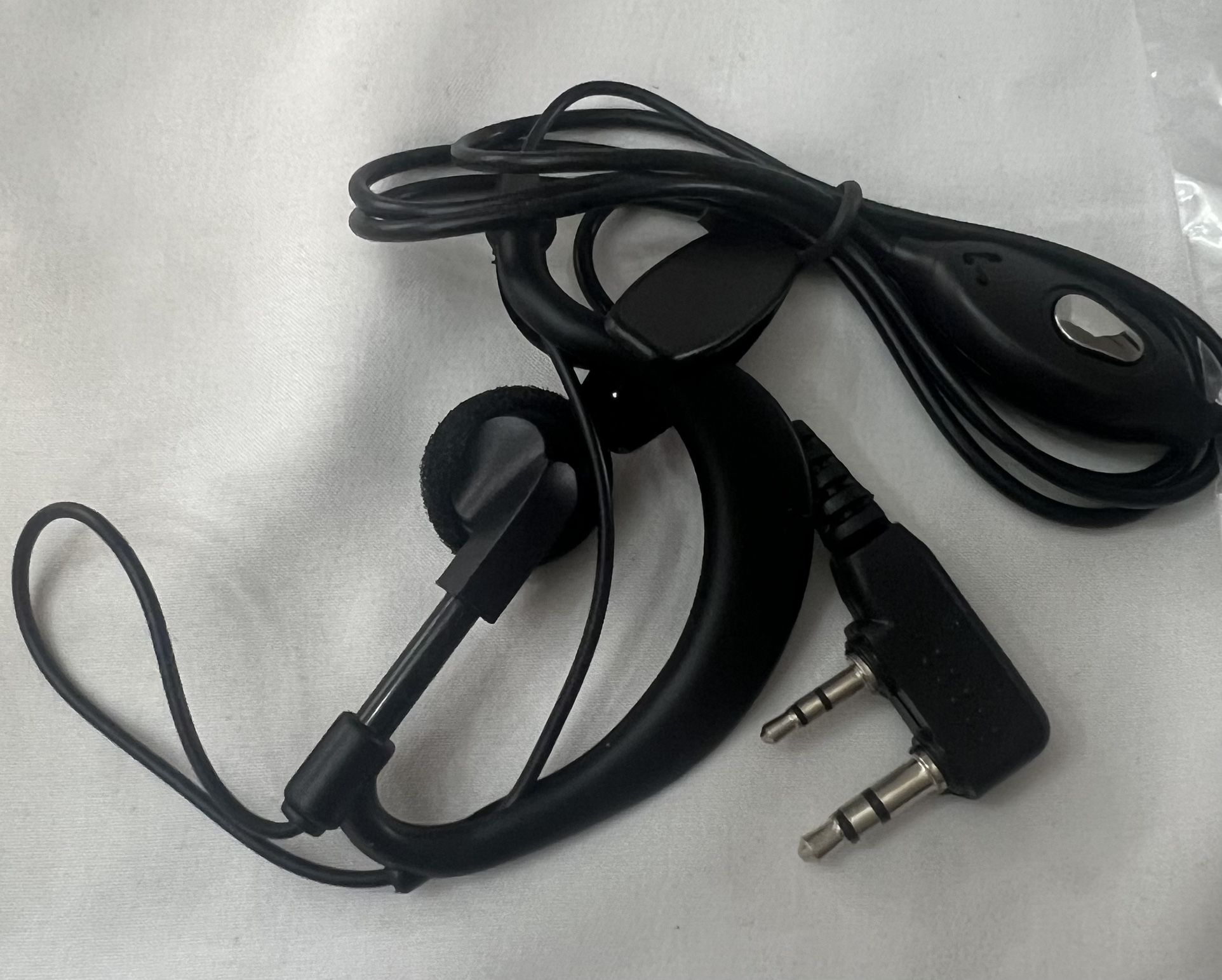 2-PaiPack Two-Way Radio Earpiece with Mic Ear Hooks Walkie Talkie Headset, Compatible with with Baofeng UV-5R BF-888S Arcshell Retevis H-777 RT21 RT22