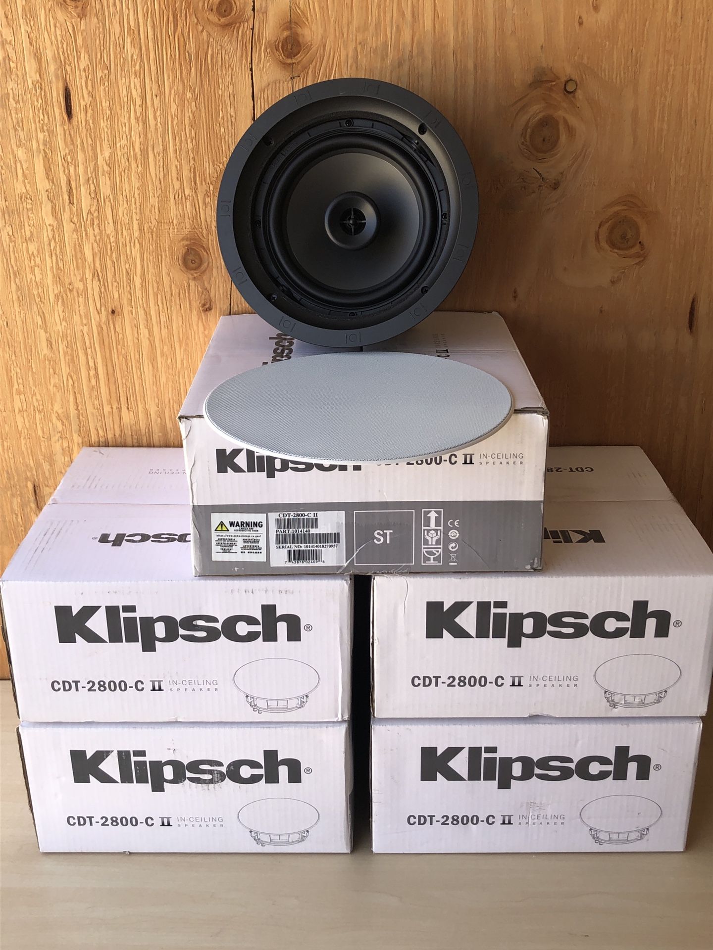 Klipsch CDT-2800-C II 8” Two-Way In Wall Ceiling Speakers