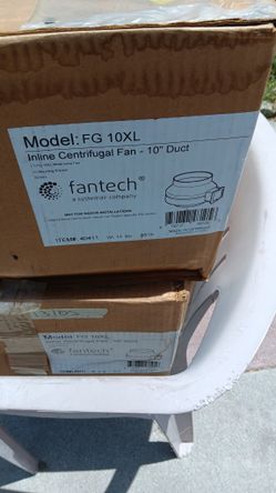 Fantech Inline Centrifugal Fans Model FG 10XL
