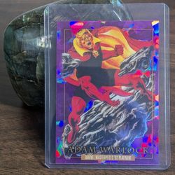 Adam Warlock (ERROR) *Purple Crystals* Apocalypse Misprint #9 - Marvel Masterpieces Platinum '92