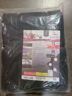 10ft × 20ft Super Heavy Duty Mesh Shade In Black