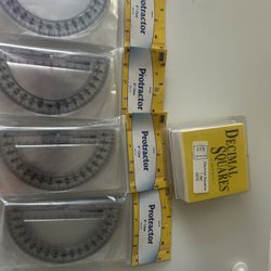 40 Clear 6” Protractors And 