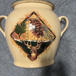 Home & Garden Party Stoneware Cookie Jar 