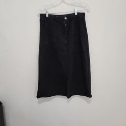 Black Jeans Skirt