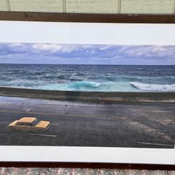 Framed Photograph of Cuban Seaside