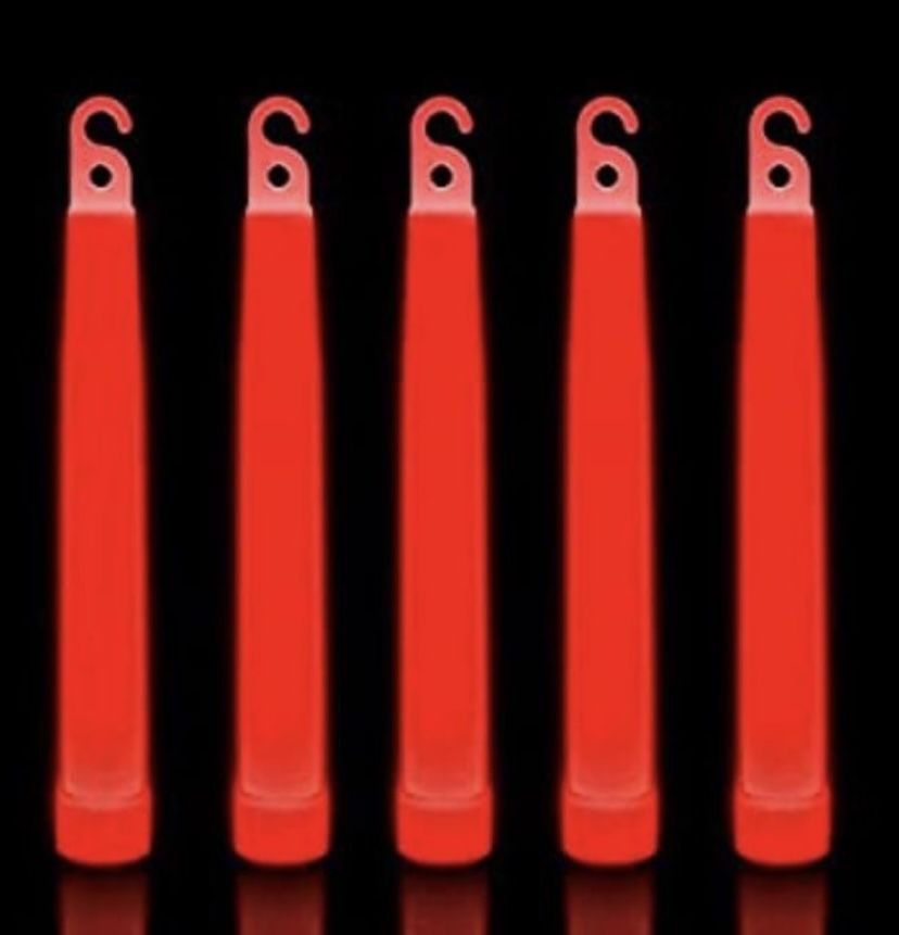 Glow Sticks - 100 total - Red - LumiStick - New
