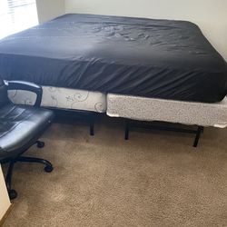 King Size Mattress, Box Springs And Frame