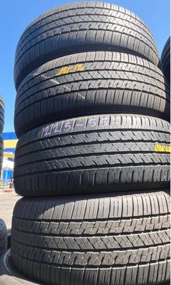 225/55/17 Bridgestone set de llantas usadas en buenas condiciones las 4