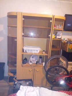 Light Wood colored 3 piece Shelf Unit