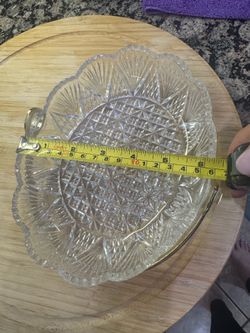 fancy glass dish