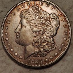 1885 Silver One Dollar 