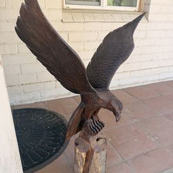 Wood Carved Eagle