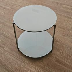Modern glass coffee side end table