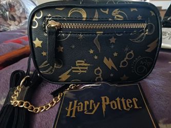 Harry Potter Black and Gold Crossbody Bag