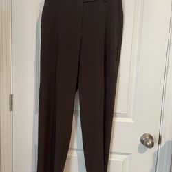NWT Kim Rogers Petite Size 8 Brown Dress Pants
