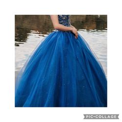 Dress for Party For 15 or 16 , color Royal Blue, size 0, with accessories