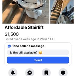 $1500 Stair Lift Mobility Help Up And Down Electric Built In Disabled Elderly Home Assist Aid Walk Sit Littleton 