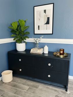 Black Metal Dresser