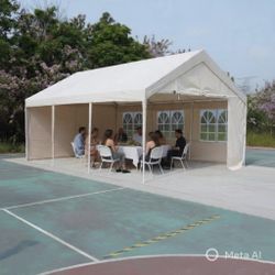 10x20 Heavy Duty, Waterproof Canvas Pipe Tube, Build Canopy, Carport