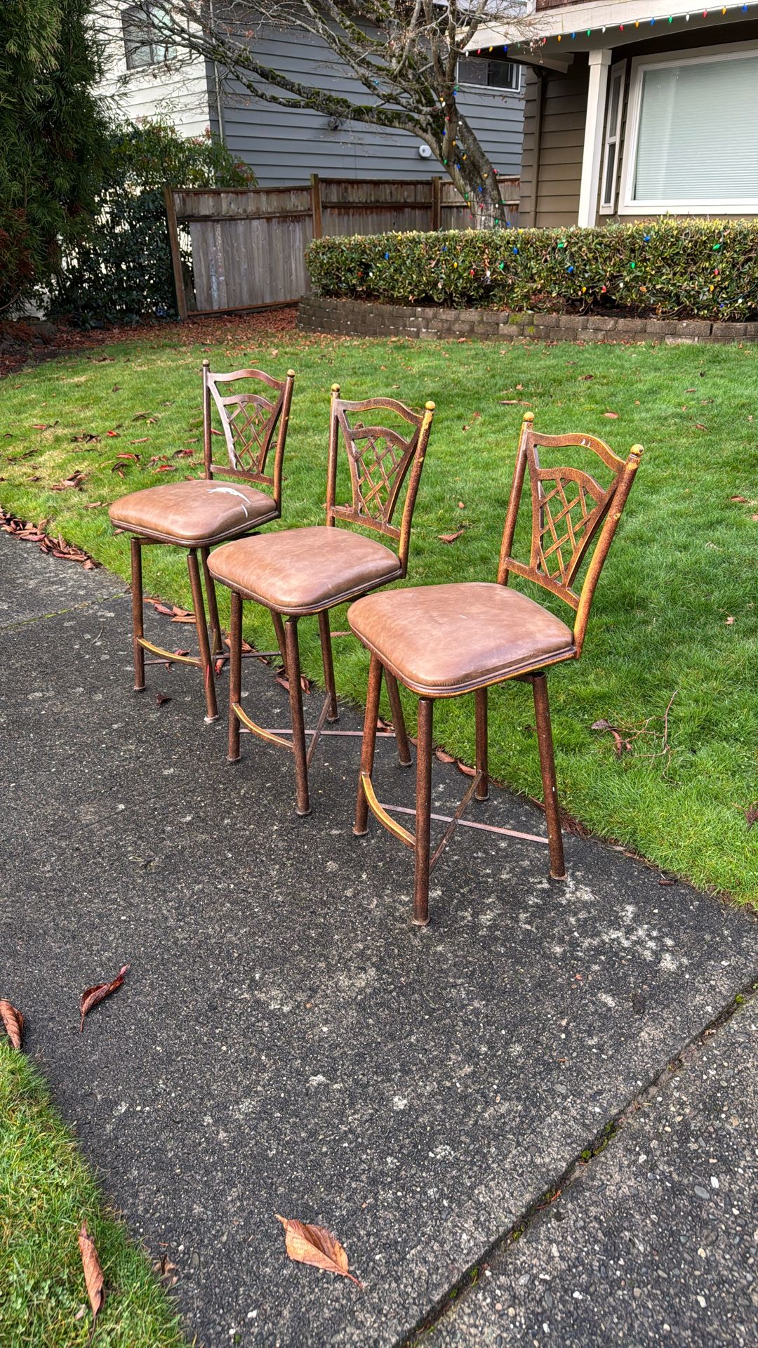 Metal Swivel Kitchen Chairs