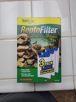 Tetra-Fauna Repto Filter large disposable filter cartridges