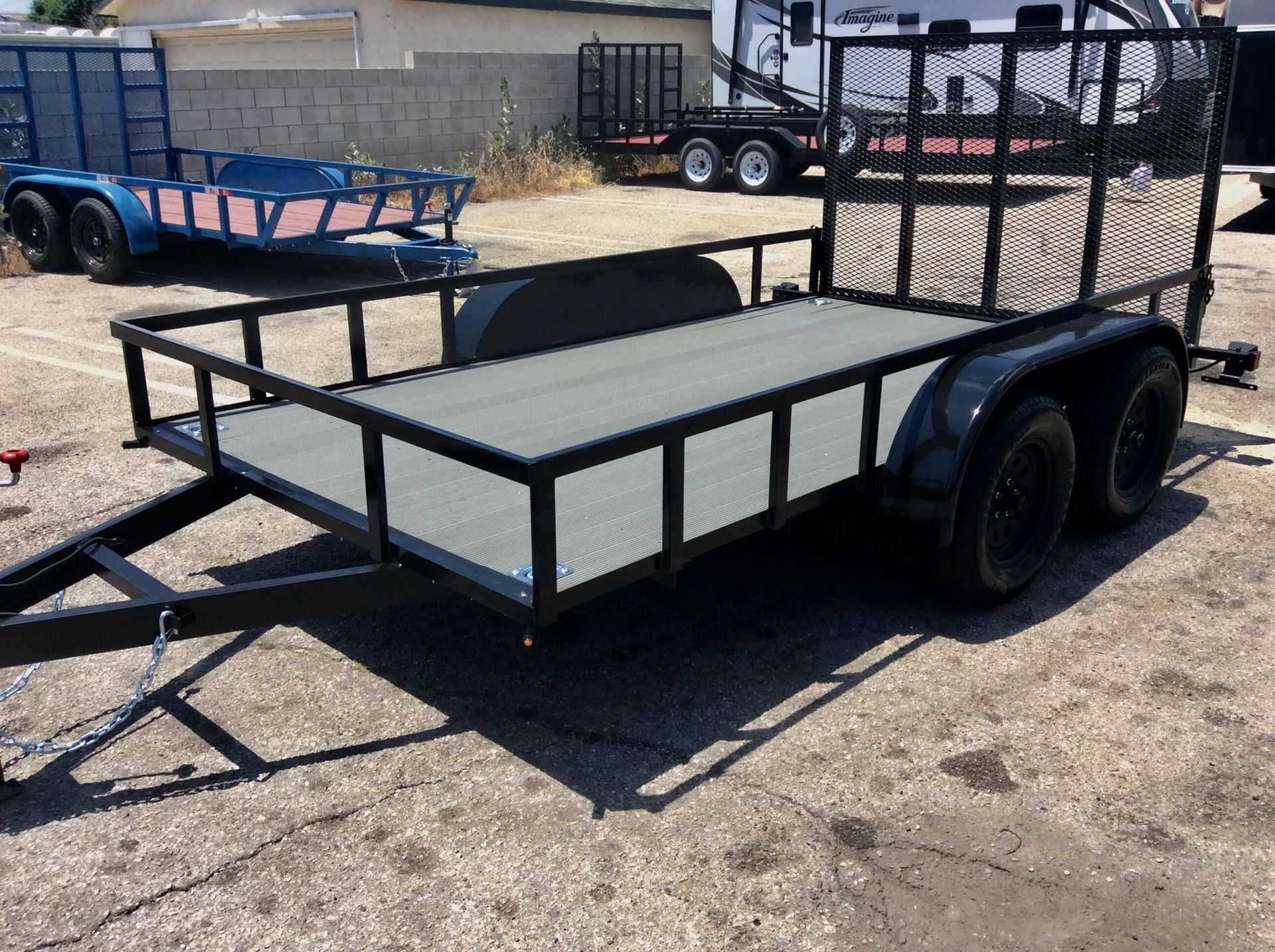 6.5x12x1 TA UTILITY TRAILER FLAT BED CAR HAULER