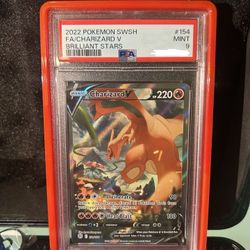 Charizard Brilliant Stars PSA 9 Guard Included 