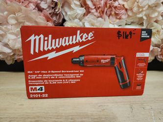 Milwaukee
M4 4V Lithium-Ion Cordless 1/4 in. Hex Screwdriver 2-Battery Kit