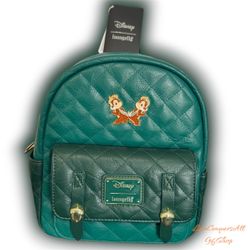 Loungefly Disney Chip & Dale Quilted Mini Backpack