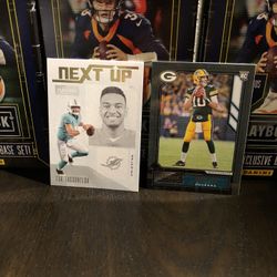 Tua Tagovailia And Jordan Love Playbook Rookie Card Lot 