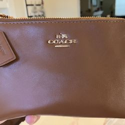 Brown Coach Wristlet