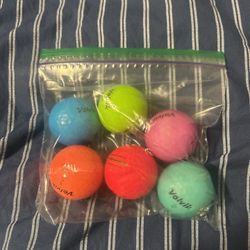 6 Pack Volvik Different Color Golf Balls 