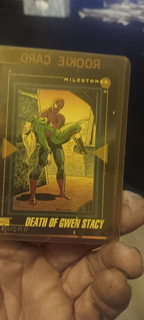 Spiderman Rookie Card The Death Of Gwen Stacy