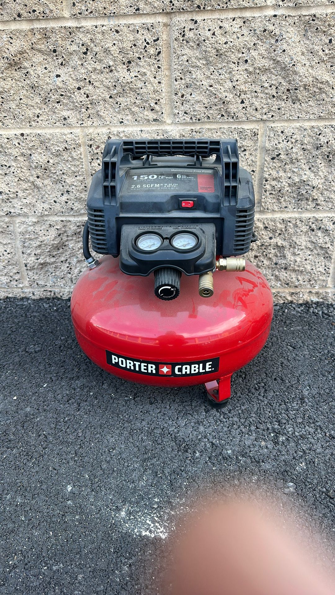 Porter-Cable 6-Gallon Pancake Air Compressor – 150 PSI