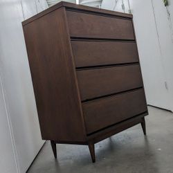 Authentic Vintage Oakwood MCM Tallboy Dresser 