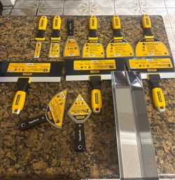 Navajas de Finishear con bandeja/ Drywall Finishing Knives
