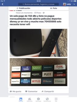 Caja para tv sin mensualidad todo abierto