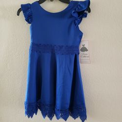 Rare Editions Dress, Big Girl's Size 10, Blue, Dress For Special Occasion 