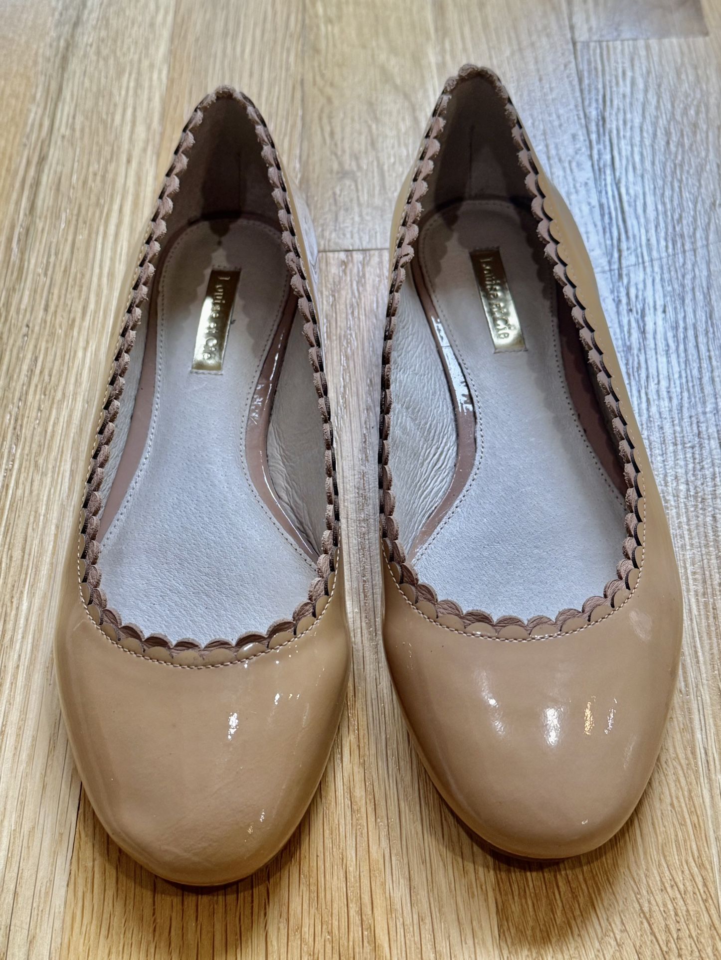 Louise et Cie Tan Leather Flats Timeless Comfort 6.5