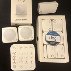 RING alarm system doorbell motion detector Security Kit 