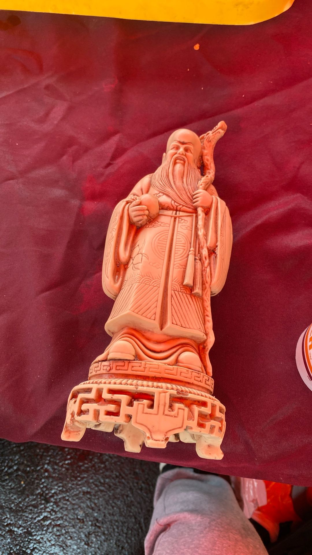 Resina Marfil Chinese Statue