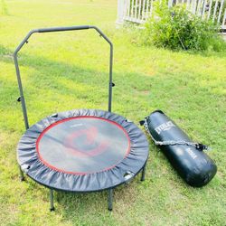 Punching Bag And Trampoline 