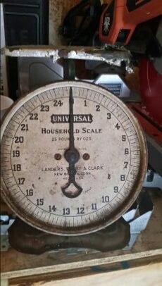 Antique kitchen scale