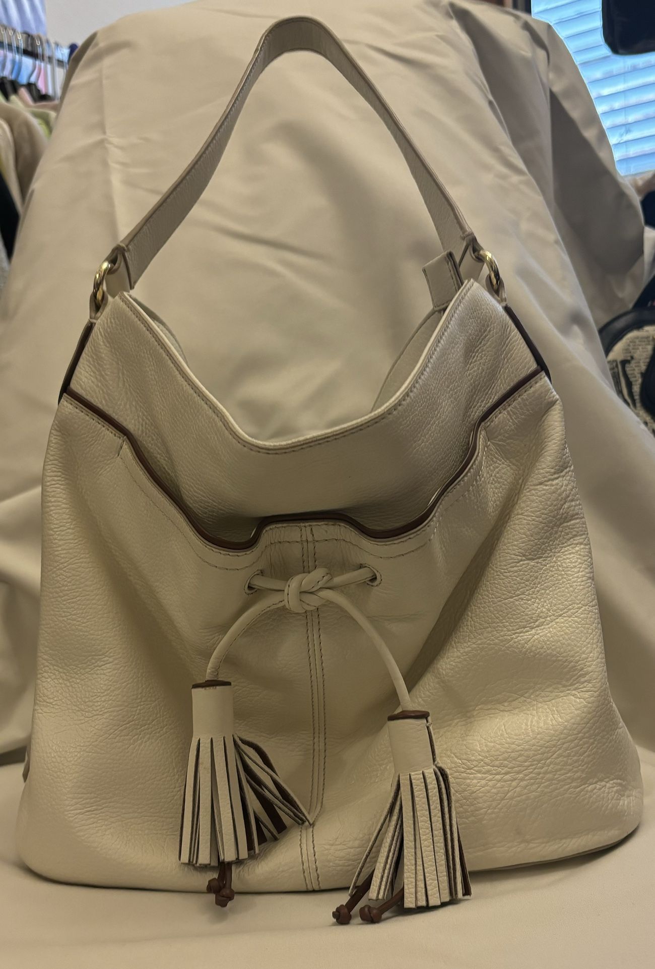 Cole Haan Ivory Hobo Purse