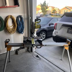 10” Ryobi Chop Saw With Dewalt Stand 